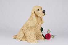 Light Golden Buff American Cocker Spaniel Figurine Extra Large Pet Urn