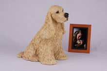 Light Golden Buff American Cocker Spaniel Figurine Extra Large Pet Urn