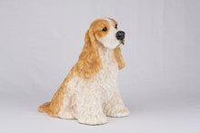 Golden & White American Cocker Spaniel Figurine Extra Large Pet Urn
