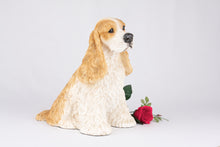 Golden & White American Cocker Spaniel Figurine Extra Large Pet Urn