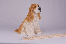 Golden & White American Cocker Spaniel Figurine Extra Large Pet Urn