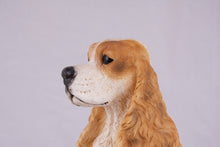 Golden & White American Cocker Spaniel Figurine Extra Large Pet Urn