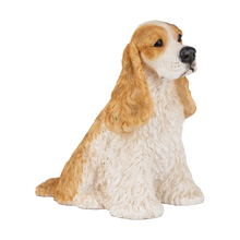 Golden & White American Cocker Spaniel Figurine Extra Large Pet Urn