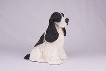 Black & White American Cocker Spaniel Figurine Extra Large Pet Urn