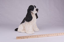 Black & White American Cocker Spaniel Figurine Extra Large Pet Urn