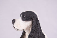 Black & White American Cocker Spaniel Figurine Extra Large Pet Urn