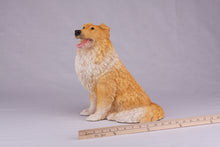 Golden & White Collie Figurine Extra Large Pet Urn