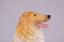 Golden & White Collie Figurine Extra Large Pet Urn
