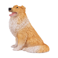 Golden & White Collie Figurine Extra Large Pet Urn