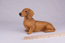 Light Tan Coat Short-Haired Dachshund Figurine Extra Large Pet Urn