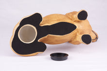 Light Tan Coat Short-Haired Dachshund Figurine Extra Large Pet Urn - Bottom