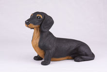 Black & Tan Coat Short-Haired Dachshund Figurine Extra Large Pet Urn