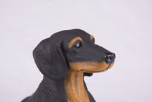 Black & Tan Coat Short-Haired Dachshund Figurine Extra Large Pet Urn