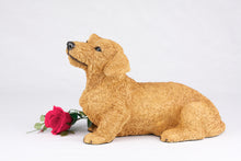 Golden Brown Coat Dachshund Figurine Extra Large Pet Urn