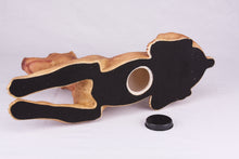 Red Coat Doberman Pinscher with Ears Up Figurine Extra Large Pet Urn - Bottom