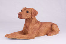 Red Coat Doberman Pinscher with Ears Down Figurine Extra Large Pet Urn