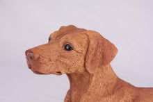 Red Coat Doberman Pinscher with Ears Down Figurine Extra Large Pet Urn