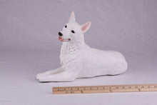 White Coat German Shepherd Figurine Extra Large Pet Urn