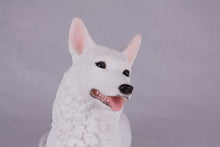 White Coat German Shepherd Figurine Extra Large Pet Urn