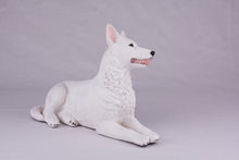 White Coat German Shepherd Figurine Extra Large Pet Urn