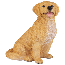Golden & Cream Coat Golden Retriever Figurine Extra Large Pet Urn