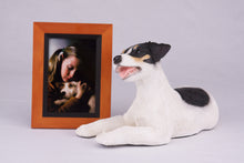 Tri-Color White, Black & Tan Jack Russell Terrier Figurine Large Pet Urn