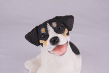 Tri-Color White, Black & Tan Jack Russell Terrier Figurine Large Pet Urn