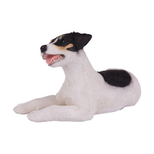 Tri-Color White, Black & Tan Jack Russell Terrier Figurine Large Pet Urn