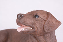 Chocolate Labrador Retriever Figurine Extra Large Pet Urn