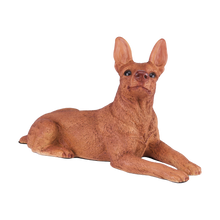 Red Miniature Pinscher with Ears Up Figurine Extra Large Pet Urn