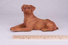 Red Miniature Pinscher with Ears Down Figurine Extra Large Pet Urn