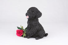 Black Miniature Poodle Resin Figurine Large Pet Urn