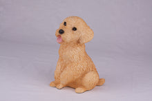 Apricot Miniature Poodle Resin Figurine Large Pet Urn
