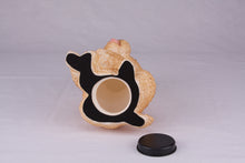 Apricot Miniature Poodle Resin Figurine Large Pet Urn - Bottom