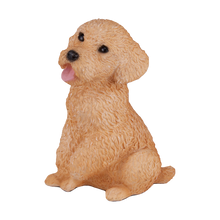 Apricot Miniature Poodle Resin Figurine Large Pet Urn