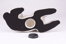 Gray Poodle Resin Figurine Extra Large Pet Urn - Bottom