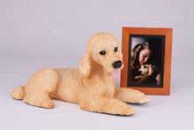 Apricot Poodle Resin Figurine Extra Large Pet Urn