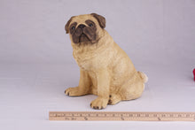 Fawn Pug Resin Figurine Extra Large Pet Urn - Bottom