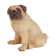 Fawn Pug Resin Figurine Extra Large Pet Urn