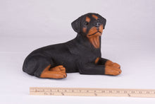 Black & Tan Rottweiler Resin Figurine Extra Large Pet Urn