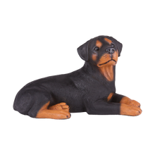 Black & Tan Rottweiler Resin Figurine Extra Large Pet Urn