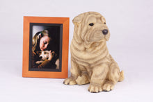 Fawn Shar Pei Resin Figurine Large Pet Urn