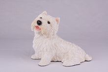 White West Highland Terrier Resin Figurine Extra Large Pet Urn