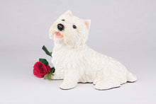 White West Highland Terrier Resin Figurine Extra Large Pet Urn