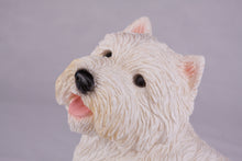 White West Highland Terrier Resin Figurine Extra Large Pet Urn