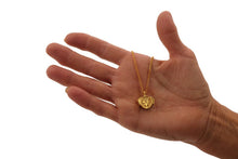 Pet Cremation Necklace with Dog Pendant  Gold