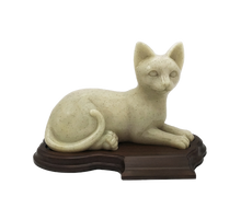Faithful Feline, Laying Down Pet Cremation Urn Original With Base No Plate