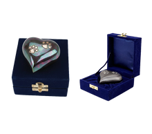 Heart Keepsake Pet Cremation Urn Brass & Raku