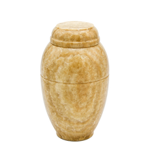 Honey Marble Vase Series Pet Cremation Urn No base No Plate