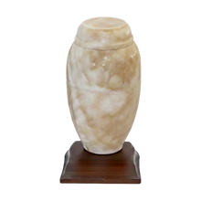 Honey New Marble Vase Series Pet Cremation Urn With base No Plate
